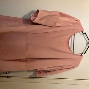 Eloquii, size 26 peplum peach shirt